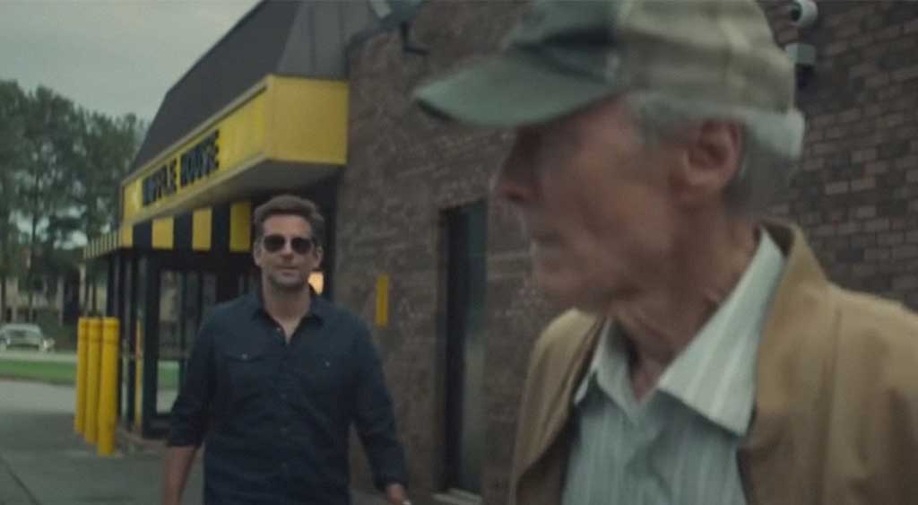 Personagens de Bradley Cooper e Clint Eastwood.