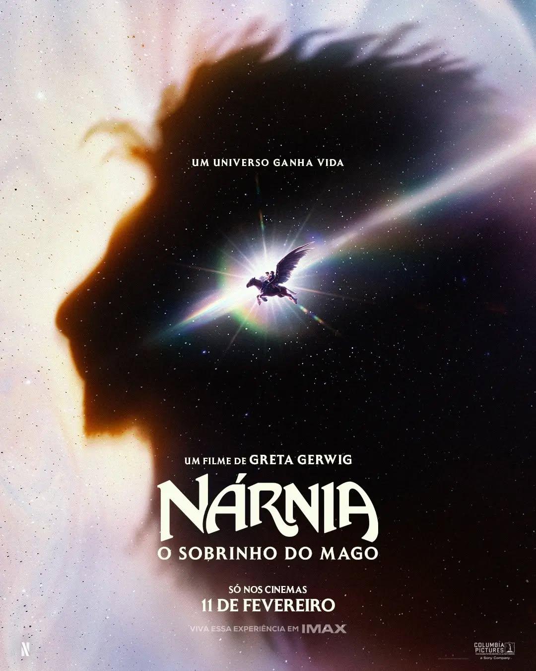 Este é o pôster oficial de "Nárnia: O Sobrinho do Mago" (Narnia: The Magician's Nephew), dirigido por Greta Gerwig, diretora de "Barbie" (2023).Esse novo filme, produzido em parceria com a Netflix, reinicia a adaptação cinematográfica da obra de C. S. Lewis, desvinculando-se da trilogia clássica produzida pela Walden Media nos anos 2000: O Leão, a Feiticeira e o Guarda-Roupa, Príncipe Caspian e A Viagem do Peregrino da Alvorada.É uma adaptação cinematográfica do livro homônimo de C. S. Lewis, que narra as origens do universo de Nárnia. Embora seja o sexto livro publicado da série "As Crônicas de Nárnia", funciona como o primeiro na ordem cronológica da história.O elenco principal conta com Daniel Craig como o Tio André, Emma Mackey como a Feiticeira Branca e Meryl Streep como a voz de Aslan. Além disso, há as estreantes Beatrice Campbell (Polly) e David McKenna (Digory).O longa-metragem será lançado primeiro nas telonas (com distribuição no Brasil pela Sony Pictures e exibição em IMAX), com estreia marcada para 11 de fevereiro de 2027. A obra chegará ao catálogo da Netflix a partir de 7 de abril do mesmo ano.•••#narnia #narniaosobrinhodomago #cslewis #gretagerwig #fantasíaépica