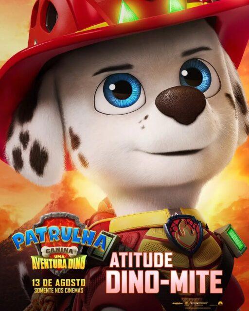 Confira os pôsteres individuais dos principais personagens do terceiro longa-metragem animado da franquia, "Patrulha Canina: Uma Aventura Dino" (PAW Patrol: The Dino Movie).Os filhotes e o líder da matilha são os responsáveis pela aventura em uma ilha misteriosa de dinossauros, onde precisam salvá-la após o Prefeito Humdinger iniciar minerações imprudentes que causam a erupção de um vulcão.Na foto estão os personagens:• Marshall (Dálmata): O cão bombeiro desajeitado, mas extremamente animado e bondoso. Seu superpoder é controlar o fogo;• Poderoso Mini-Sauro, um filhote de Tiranossauro Rex (T. rex); • Rex, o cão de cadeira de rodas um cão da raça Bernese Mountain Dog especialista em dinossauros;• Timmy, um Tiranossauro Rex (T. rex);• Dizzy, um jovem Gallimimus corredor de pernas longas;• Chase (Pastor Alemão): O cão policial da equipe. Com o meteoro, ele ganha supervelocidade. Ele é o mais responsável e focado, embora às vezes seja um pouco receoso;• Skye (Cockapoo): A corajosa cadelinha aviadora da turma. No filme, ela ganha a capacidade de voar e superforça, provando que o tamanho não importa na hora de salvar o dia;• Rubble (Bulldog Inglês): O construtor fofo e comilão da trupe. Seu superpoder é uma força descomunal e a capacidade de transformar sua energia em ferramentas de construção gigantes;• Rocky (Vira-lata): O mestre em consertos e reciclagem. Ele consegue criar objetos e máquinas usando sucata e seu poder telecinético;• Zuma (Labrador): O especialista em resgate aquático. Seu poder permite controlar a água, transformando-se nela para passar por lugares estreitos;• Ryder, um menino de 10 anos muito inteligente que comanda a equipe de filhotes.O "Patrulha Canina: Uma Aventura Dino" estreia nos cinemas de todo o Brasil no dia 13 de agosto.•••#patrulhacanina #filmesdeanimação #patrulhacaninaumaaventuradino #pawpatrol #animaçãoinfantil