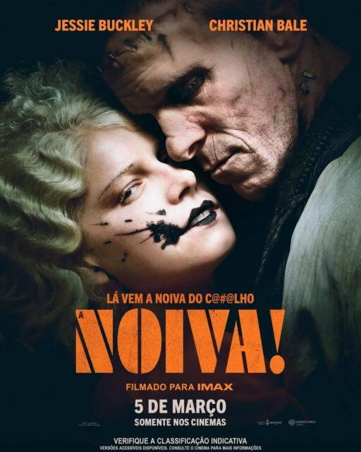 Pôster do filme 'A NOIVA!', direção e roteiro de Maggie Gyllenhaal.A sinopse oficial do longa-metragem "A Noiva!" (The Bride!) revela, na Chicago dos anos 1930, um solitário Frankenstein (Christian Bale) pede ao Dr. Euphronius (Annette Bening) para criar uma companheira, revivendo uma mulher assassinada (Jessie Buckley) que se torna a Noiva, desencadeando um romance selvagem, atenção policial e um movimento social radical.O elenco é estrelado por Jessie Buckley no papel principal e Christian Bale como o monstro Frankenstein, além de Jake Gyllenhaal, Penélope Cruz, Annette Bening, Peter Sarsgaard, Julianne Hough, John Magaro, Jeannie Berlin, Louis Cancelmi e William Hill.Os mortos têm algo a dizer e eles vão revelar durante a estreia nos cinemas, a partir do dia 5 de março. Lembrando que a produção foi filmada inteiramente com câmeras digitais certificadas para IMAX.•••#anoivafilme #maggiegyllenhaal #christianbale #jessiebuckley #frankenstein