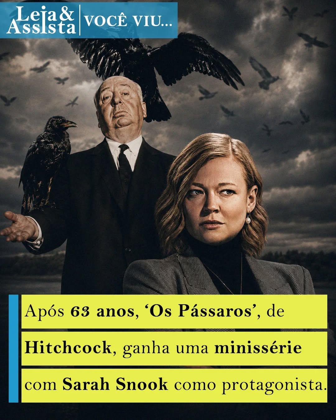 Já está em produção a minissérie baseada no icônico filme "Os Pássaros" (1963), um dos últimos grandes trabalhos de Alfred Hitchcock, o "Mestre do Suspense".A Universal International Studios e a Heyday Television são as produtoras responsáveis pela nova versão, que promete arrepiar. Além de estrelar o elenco, Sarah Snook (vencedora do Emmy por "Succession") também atua como produtora executiva.A trama acompanha Myra Massey, uma juíza itinerante que retorna à sua cidade natal isolada no Alasca. Ela espera uma audiência simples sobre um caso de morte presumida, mas encontra o corpo de um amigo de infância crivado de balas, enquanto a própria natureza se torna hostil com ataques mortais de aves.O roteiro é assinado por Tom Spezialy. Ele é um dos cocriadores da série "Ash vs. Evil Dead" (2015-2018), ao lado de Ivan Raimi e Sam Raimi. A história se passa no Alasca, estado onde nasceu Spezialy.De acordo com a descrição da produção, a releitura será visceral e contemporânea, tendo um misterioso assassinato como centro da história.Em junho de 2025, durante um painel no SXSW Londres, Sue Gibbs, chefe de desenvolvimento da Heyday Television, revelou que essa nova produção não será uma adaptação do filme de Hitchcock. "Estamos voltando ao material de origem, o conto de Daphne du Maurier, e o usando como inspiração. No coração da história está a natureza se voltando contra você, e, com as mudanças climáticas, esse tema se torna ainda mais atual", afirmou Gibbs.Tanto uma refilmagem para o cinema, em 2007, com Naomi Watts e Martin Campbell, quanto uma série da BBC, em 2017, com Conor McPherson como roteirista, foram planejadas para retornar à história da escritora britânica Daphne du Maurier. Porém, ambas falharam na tentativa.Acredito que agora esse pássaro vai alçar voos envoltos em terror, suspense e mistério.•••#ospassaros #alfredhitchcock #sarahsnook #suspense #minissérie