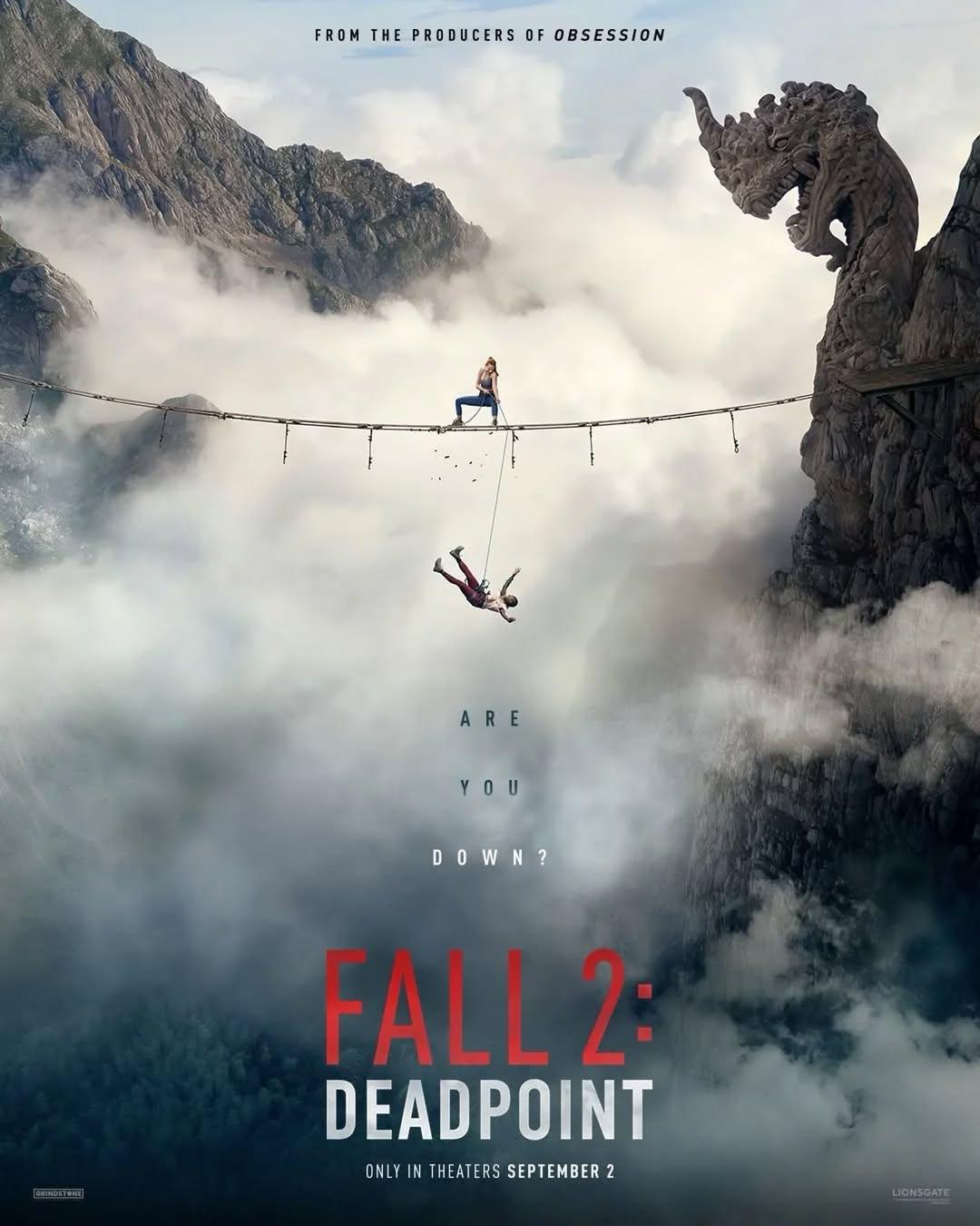 Veja o pôster de "A Queda 2" (Fall 2: Deadpoint), thriller de sobrevivência que dá sequência ao primeiro filme, lançado em 2022.Sinopse: o filme acompanha Jax, que está arrasada pela morte de sua irmã, Hunter. Buscando superação, ela se conecta com Luce e viaja para a Tailândia para encarar o perigoso desafio da "caminhada na prancha" no Monte Kwan. Após um deslizamento de rochas, elas ficam presas numa prancha a centenas de metros de altura, lutando para sobreviver.O elenco principal dessa aventura cheia de suspense é liderado pelos atores Harriet Slater (como Jax Hunter), Arsema Thomas (como Luce) e Tom Brittney (em um papel ainda mantido em segredo). Adam Rose, Jordan Coleman e Juju Journey Brener são alguns dos nomes que compõem o elenco de apoio.O suspense é dirigido pelos irmãos Michael e Peter Spierig, com roteiro de Scott Mann (diretor original de A Queda) e Jonathan Frank."Fall 2: Deadpoint" estreia nos cinemas do Brasil no dia 6 de agosto de 2026, com distribuição da Paris Filmes.•••#aqueda2 #filmesdeaventura #thriller #sobrevivencia #filmesdesuspense