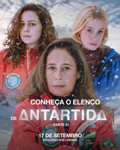 Confira os pôsteres individuais das personagens Subcomandante Elisabeth (Andrea Beltrão), Inês (Marina Ruy Barbosa) e Marina (Leandra Leal).Uma superprodução brasileira com um elenco feminino para ficar de olhos bem abertos.O suspense psicológico "Antártida" chega aos cinemas no dia 17 de setembro.•••#antártidaofilme #filmesnacionais #filmesbrasileiros #cinemanacional #cinemabrasileiro