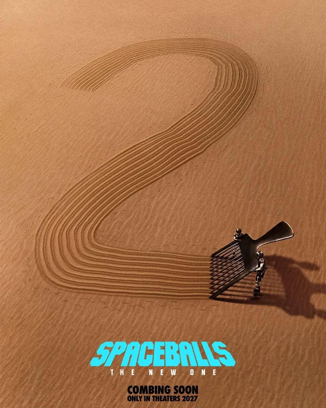 Apresentamos o novo pôster oficial de S.O.S. Tem um Louco Solto no Espaço 2 (Spaceballs: The New One). Divulgado pela Amazon MGM Studios, o material mostra dois soldados de Spaceballs arrastando um pente gigante pelo deserto, formando o número 2. Essa cena faz referência àquela apresentada no filme original, de 1987. Nela, o presidente Skroob ordena que seus soldados "vasculhem o deserto" em busca da princesa Vespa, utilizando um enorme pente como ferramenta.O segundo filme de Spaceballs tem como principal mote uma paródia da franquia Star Wars, assim como foi feito em seu antecessor, porém agora acrescido de outras paródias de franquias populares.A sequência de "Spaceballs" (1987) contará com a presença de Mel Brooks, Rick Moranis, Bill Pullman, George Wyner e Daphne Zuniga reprisando seus papéis do filme anterior, enquanto Gad, Keke Palmer, Lewis Pullman e Anthony Carrigan se juntam ao elenco.O diretor será Josh Greenbaum, com roteiro escrito por Benji Samit, Dan Hernandez e Gad. Josh Greenbaum foi escalado para a direção, enquanto o roteiro será escrito a três mãos: Benji Samit, Dan Hernandez e Gad. Detalhes sobre o enredo ainda permanecem em sigilo; no entanto, uma sinopse provisória, que carrega o clássico humor da era Brooks, descreve a nova produção como "uma continuação sem prequel e sem reboot, Parte Dois, mas com elementos de reboot, um filme de expansão da franquia".O lançamento do filme "Spaceballs: The New" está previsto para abril de 2027.•••#spaceballs #spaceballs2 #melbrooks #filmesdecomedia #parodia