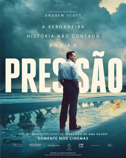 Pôsteres individuais do filme "Pressão" (Pressure) com os personagens James Stagg (interpretado por Andrew Scott) e Dwight 'Ike' Eisenhower (papel de Brendan Fraser).A história por trás desse drama de guerra, dirigido e editado por Anthony Maras, que também escreveu o roteiro em parceria com David Haig, retrata as 72 horas decisivas que antecederam o Dia D, a invasão da Normandia em junho de 1944.O filme tem como protagonista o capitão escocês James Stagg, chefe dos meteorologistas das forças aliadas, que usou a ciência para convencer o General Dwight D. Eisenhower a adiar a operação por causa de uma forte tempestade no Canal da Mancha. Stagg identificou uma brecha crítica e arriscada no tempo para o ataque.A produção cinematográfica é inspirada em fatos reais da Segunda Guerra Mundial e na peça teatral homônima escrita por David Haig em 2014.O lançamento do filme "Pressão" ocorreu em 3 de setembro.•••#pressãoofilme #docudrama #filmesdeguerra #andrewscott #brendanfraser
