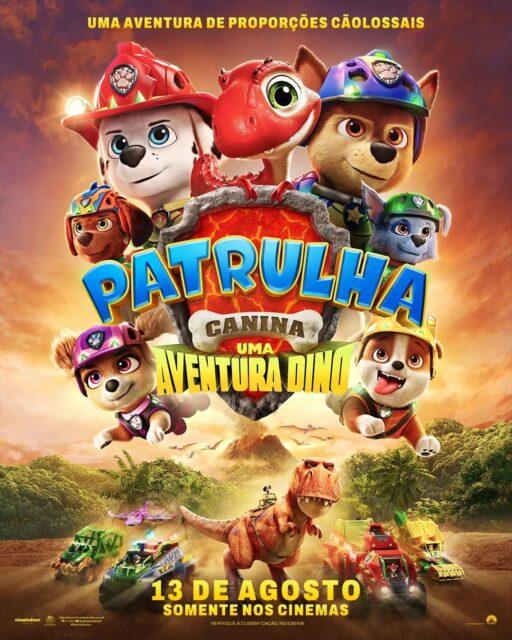 Pôster oficial do longa-metragem de animação "Patrulha Canina: Uma Aventura Dino" (PAW Patrol: The Dino Movie), dirigido por (PAW Patrol: The Dino Movie), dirigido por Cal Brunker.O lançamento da animação nos cinemas brasileiros está programado para o dia 13 de agosto.•••#patrulhacanina #animação #filmesinfantis #animacaoinfantil #dinossauro
