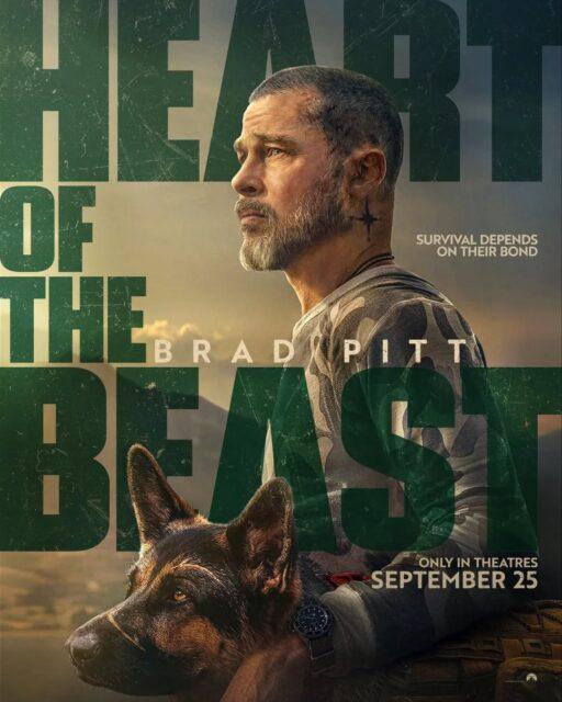 Confira o pôster oficial de "Coração Selvagem" (Heart of the Beast) é algumas imagens do thriller de sobrevivência americano dirigido por David Ayer e estrelado por Brad Pitt.Sinopse: A história acompanha um ex-soldado das Forças Especiais, James Belmont (interpretado por Brad Pitt), e seu cão de combate aposentado. Após um trágico acidente aéreo, ambos ficam perdidos na mata remota e implacável do Alaska e lutam de forma brutal pela sobrevivência.Além de Pitt no papel principal, o elenco conta com J. K. Simmons e Anna Lamb. Cameron Alexander é o responsável pelo roteiro.A estreia acontece em 24 de setembro, somente nos cinemas.•••#coraçãoselvagem #bradpitt #filmesdeação #sobrevivencia #davidayer
