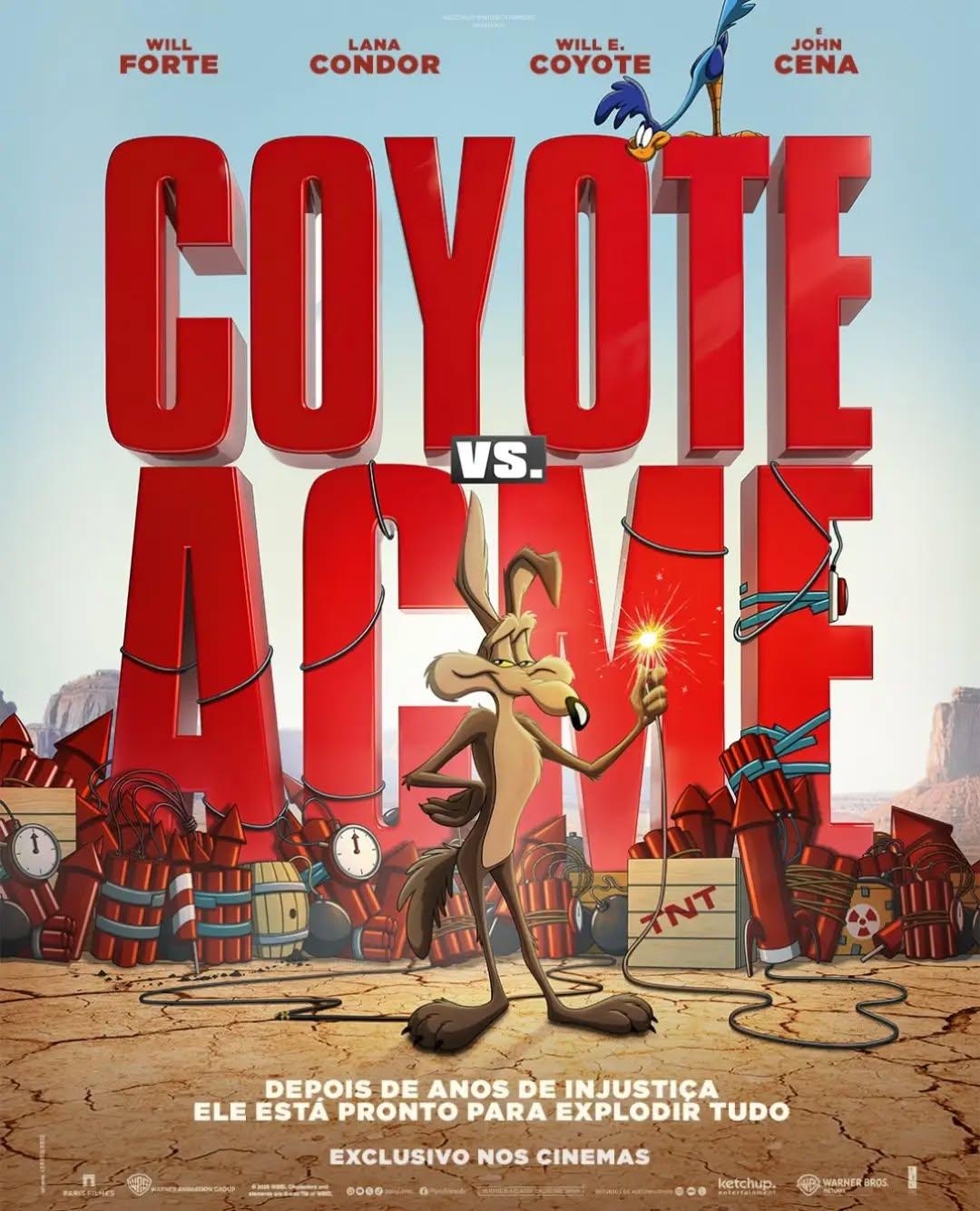 Este é o novo pôster oficial de "Coyote vs. Acme", anunciado pela Paris Filmes.Wile E. Coyote está pronto para colocar em prática seu plano contra a maligna e defeituosa Corporação Acme!Wile E. Coyote e o Papa-Léguas, acompanhados de outros personagens da turma Looney Tunes, chegam aos cinemas do Brasil a partir do dia 27 de agosto.•••#coyotevsacme #looneytunes #papaleguas #filmesdeanimação #desenhoanimado