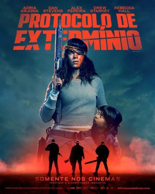 Este é o pôster nacional do filme Protocolo de Extermínio (Onslaught), dirigido por Adam Wingard, que mistura os gêneros ação, suspense e terror em seu enredo.Sinopse: o longa-metragem acompanha uma ex-atiradora de elite e mãe dedicada (Adria Arjona) que vive em um parque de trailers. A vida dela vira de cabeça para baixo quando um grupo perigoso de supersoldados geneticamente modificados consegue escapar de uma base militar secreta próxima.O elenco principal conta com Adria Arjona, Dan Stevens e o lutador brasileiro Alex Poatan (Alex Pereira). A Diamond Films é responsável pela distribuição no Brasil.A nova produção da A24 estreia nos cinemas do Brasil em 1º de outubro.•••#protocolodeextermínio #filmesdeação #filmesdesuspense #filmesdeterror #adamwingard