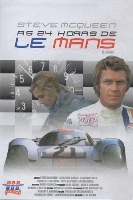 Pôster do filme "As 24 Horas de Le Mans" (1971), direção Lee H. Katzin e John Sturges.