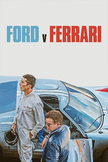 Pôster do filme "Ford vs. Ferrari" (2019), direção James Mangold.