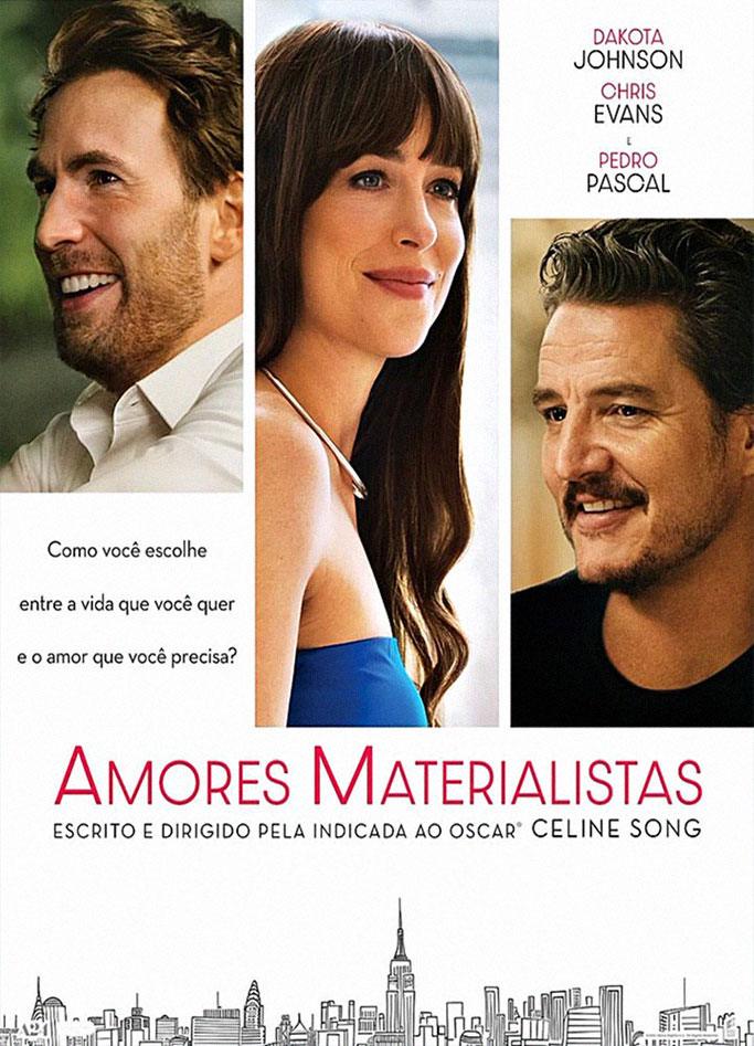 Pôster do filme "Amores Materialistas" (2025).
