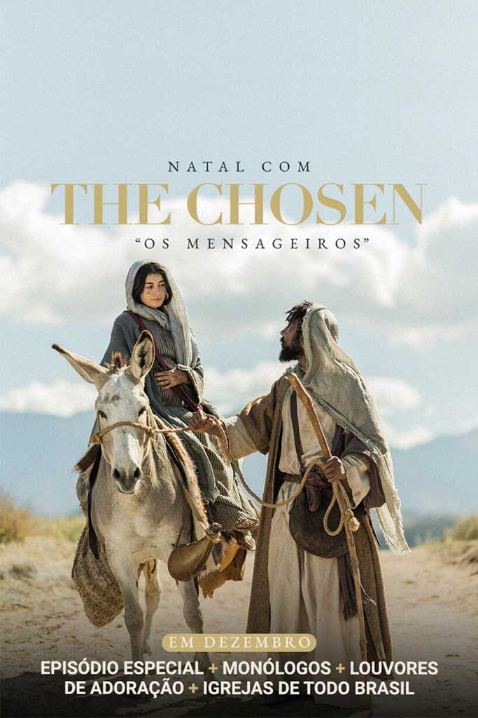 Pôster do filme "Natal com The Chosen: Os Mensageiros" (2021).