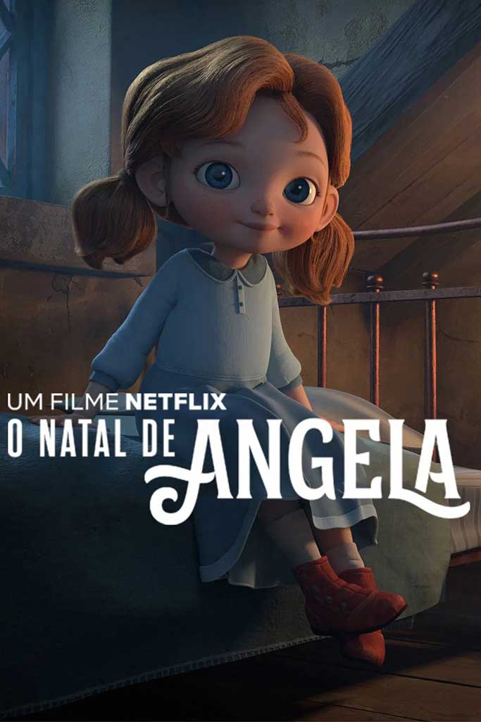 Pôster do curta-metragem de animação "O Natal de Angela" (2017).