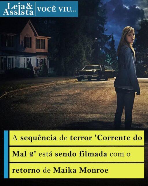 A sequência do filme de terror "Corrente do Mal" (It Follows), lançado em 2014 com direção e roteiro de David Robert Mitchell, já está sendo produzida, para a alegria daqueles que gostaram do longa-metragem.Há ainda mais um motivo para boas expectativas em relação ao novo projeto: a atriz Maika Monroe, que interpretou Jay Height no filme de origem, retorna para dar continuidade ao papel que a projetou no gênero terror.Além do retorno de Monroe como a protagonista Jay, o diretor David Robert Mitchell também está de volta. A trama deve se passar 10 anos após os eventos do filme original.A protagonista de "The Follow 2" elogiou a qualidade do roteiro, dizendo que ele é "incrível", e prometeu que o projeto será bem mais ambicioso que o primeiro.Quanto ao enredo, pouco se sabe sobre a história, pois há um grande mistério em torno dela. Quanto ao lançamento nos cinemas, ainda não há uma previsão oficial.Você já esperava por essa sequência? Comente, curta e compartilhe com seus conhecidos que também estão aguardando ansiosamente por "Corrente do Mal 2".•••#correntedomal #correntedomal2 #maikamonroe #davidrobertmitchell #filmesdeterror