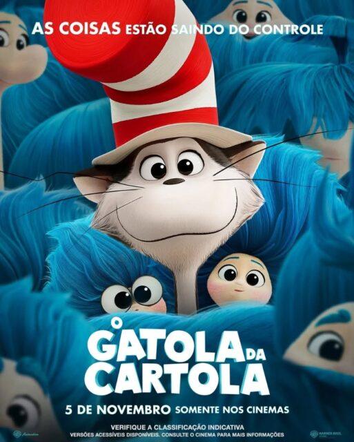 Novo pôster oficial da animação "O Gatola da Cartola" é uma adaptação de uma das mais conhecidas obras do Dr. Seuss.Sinopse: a animação acompanha um felino caótico e mágico que tem a missão de alegrar Gabby e Sebastian. Os dois irmãos estão com dificuldades para se adaptar à nova cidade para onde se mudaram. Para o Gatola, essa pode ser sua última chance de provar seu valor, correndo o risco de perder sua cartola mágica.Alessandro Carloni e Erica Rivinoja são os roteiristas e diretores. O elenco conta com Bill Hader, Quinta Brunson, Tiao Matinez, Bowen Yang, America Ferrera, Xochitl Gomez, Matt Berry e Paula Pell.A animação dos gêneros fantasia e comédia é uma produção da Warner Bros. Pictures Animation e Dr Seuss. Enterprises, e distribuído pela Warner Bros. Pictures.A estreia nos cinemas está marcada para o dia 5 de novembro.•••#ogatoladacartola #drseuss #filmesdefantasia #filmesdecomedia #animação