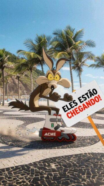 Parece que eles já estão no Brasil e prestes a chegarem ao cinema mais próximo de você. Coyote vs. Acme estreia nos cinemas brasileiros no dia 27 de agosto.•••#coyotevsacme #coyoteofilme #coyote #papaleguas #looneytunes