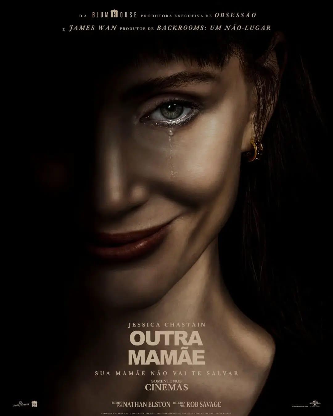 Este é o pôster oficial de "Outra Mamãe". (Other Mommy), longa-metragem de terror sobrenatural estrelado por Jessica Chastain.O filme é baseado no romance "Incidents Around the House", de Josh Malerman, lançado em 2024. Nathan Elston é o roteirista responsável pela adaptação cinematográfica. Rob Savage assume a direção.James Wan é o produtor, por meio de sua produtora, a Atomic Monster, em parceria com a Blumhouse Productions e a Spin a Black Yarn.A estreia acontece no dia 29 de outubro, somente nos cinemas.•••#outramamae #othermommy #filmesdeterror #terrorsobrenatural #jessicachastain