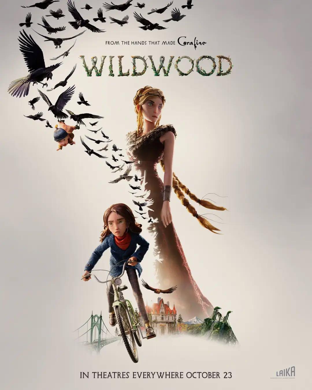 Pôster oficial de "O Bosque Selvagem" (Wildwood), novo longa-metragem de animação em stop-motion produzido pelo renomado Laika Studios, o mesmo estúdio responsável por "Coraline e o Mundo Secreto", "ParaNorman", "Os Boxtrolls", "Kubo e as Cordas Mágicas" e "Link Perdido".A trama acompanha Prue McKeel, uma garota de 13 anos que precisa atravessar uma floresta mágica e proibida nos arredores de Portland para resgatar seu irmão mais novo, que foi sequestrado por um bando de corvos.Dirigido por Travis Knight (de Mestres do Universo), o filme é baseado no romance infantojuvenil homônimo, escrito por Colin Meloy (vocalista da banda The Decemberists) e ilustrado por Carson Ellis. Trata-se do primeiro volume da série de livros Wildwood Chronicles.A mensagem estampada no pôster ("Das mãos que criaram Coraline", em tradução livre) reverência a tradicional técnica de animação em stop-motion, feita manualmente, utilizada para a produção do filme, ao mesmo tempo em que faz uma crítica sutil às produções que fazem uso da inteligência artificial generativa.A Imagem Filmes será responsável pela distribuição de "O Bosque Selvagem no Brasil". A estreia nos cinemas está marcada para 29 de outubro de 2026.•••#obosqueselvagem #stopmotion #laikastudios #filmesdeanimação #travisknight