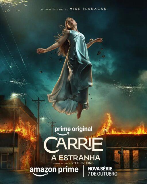 Confira o novo pôster da minissérie de terror "Carrie: A Estranha", do Amazon Prime Video, baseada no clássico romance homônimo de Stephen King.Criada por Mike Flanagan, a série tem Summer H. Howell no papel principal, como Carrie, e estreia na plataforma de streaming no dia 7 de outubro.•••#carrieaestranha #minisserie #seriesdeterror #primevideobrasil #stephenkingbrasil