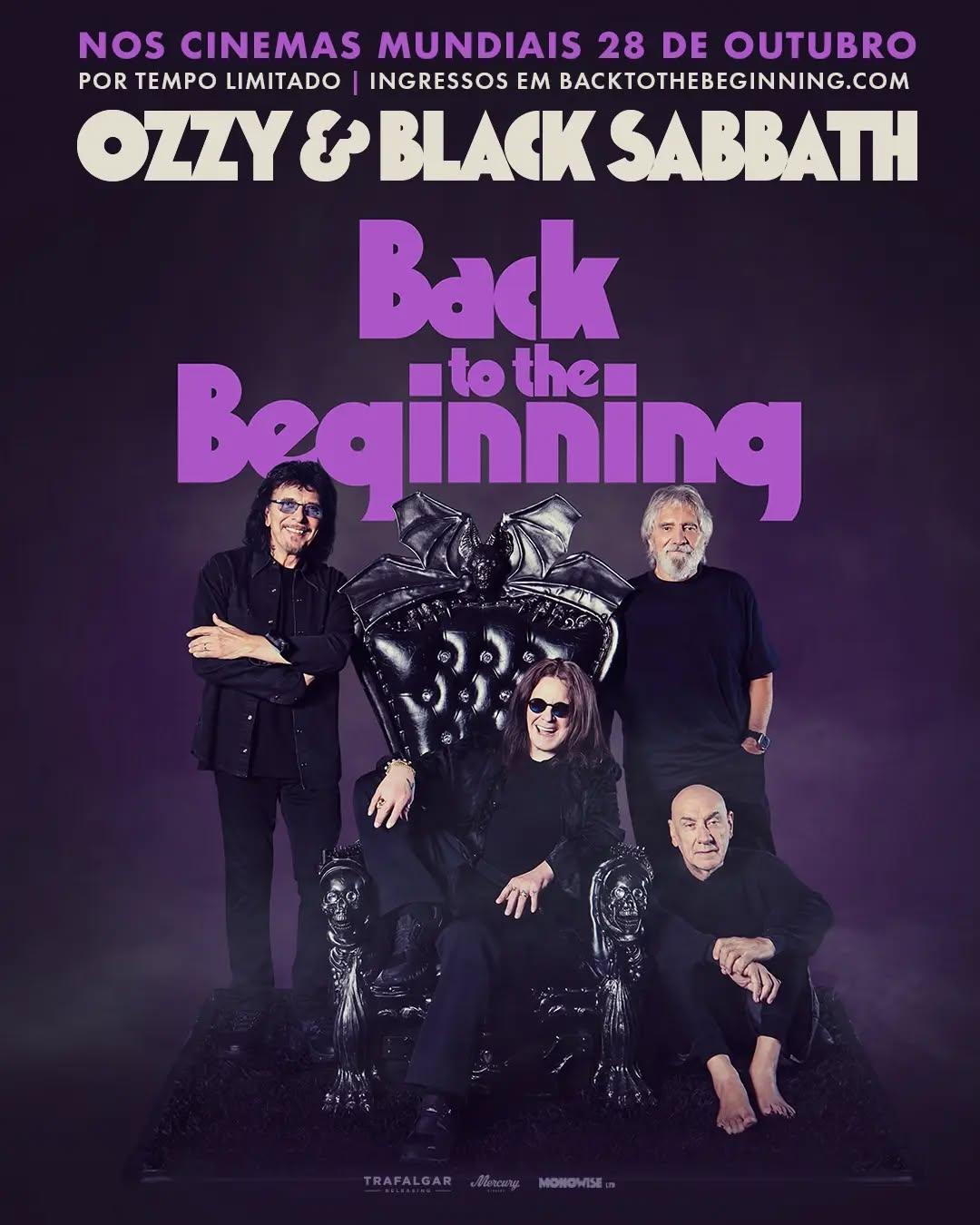 Este é o pôster oficial do filme documental "Ozzy & Black Sabbath: Back to the Beginning", que registra o show de despedida da carreira de Ozzy Osbourne e a reunião histórica da formação original do Black Sabbath.O show histórico aconteceu no estádio Villa Park, em Birmingham (cidade natal da banda), na Inglaterra, no dia 5 de julho de 2025. Essa foi a última apresentação de Ozzy, que marcou seu reencontro com Tony Iommi, Geezer Butler e Bill Ward no mesmo palco pela primeira vez em mais de 20 anos.Com 100 minutos de duração, o documentário mostra trechos da apresentação ao vivo, imagens inéditas dos bastidores e entrevistas que celebram a carreira de Ozzy e a criação do heavy metal.Outros grandes nomes do rock e do metal mundial também prestaram sua homenagem, como as bandas Metallica, Guns N' Roses, Slayer, Tool e Pantera.O concert movie estará nos cinemas por tempo limitado. Sua estreia mundial está marcada para 28 de outubro.•••#ozzy #ozzyosborne #heavymetal #documentario #blacksabbath