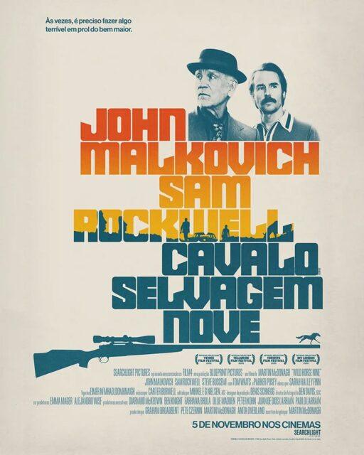Novo pôster oficial de "Cavalo Selvagem Nove" (Wild Horse Nine), um filme estrelado por John Malkovich (como Chris Carlisle) e Sam Rockwell (como Lee Chesterfield).O longa-metragem mistura humor negro e suspense político. O cineasta e roteirista britânico Martin McDonagh, conhecido por "Três Anúncios para um Crime" (2017) e "Os Banshees de Inisherin" (2022), é o responsável pelo roteiro e pela direção.A estreia nos cinemas do Brasil está marcada para 5 de novembro.•••#cavaloselvagemnove #humornegro #suspensepolítico #martinmcdonagh