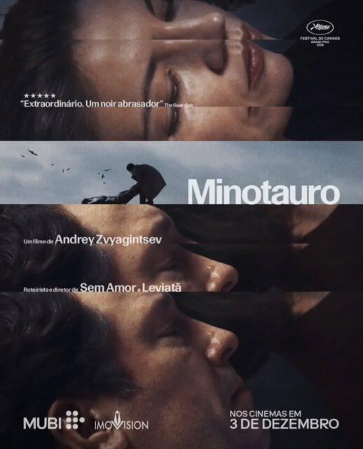 Veja o pôster oficial de "Minotauro" (Minotaur), filme dirigido e montado pelo cineasta russo Andrey Zvyagintsev.Ambientado em 2022, durante a invasão russa da Ucrânia, "Minotauro" é inspirado no clássico drama francês "A Mulher Infiel" (La femme infidèle), lançado em 1969 e dirigido por Claude Chabrol. A história acompanha Gleb (Dmitriy Mazurov), um executivo bem-sucedido cuja vida perfeita começa a desmoronar sob forte pressão corporativa, enquanto o cenário sociopolítico do país reflete um profundo declínio moral. Em paralelo, ele presencia o fim de seu casamento com Galina (Iris Lebedeva), após descobrir que foi traído.Compõe o elenco principal Dmitriy Mazurov como Gleb, Iris Lebedeva como Galina, Boris Kudrin como Seryozha (Serioja), Yuriy Zavalnyouk como Anton e Varvara Shmykova.É importante lembrar que se trata de uma releitura e adaptação livre do aclamado filme francês "La femme infidèle" (A Mulher Infiel), lançado em 1969 pelo diretor Claude Chabrol.O longa-metragem foi um dos grandes destaques da 79ª edição do Festival de Cannes em 2026, conquistando o Grand Prix (o Grande Prêmio do Júri), a segunda honraria mais importante do festival francês, e o prêmio de melhor trilha sonora (Cannes Soundtrack Award).A distribuição nacional do filme "Minotauro" será realizada pela MUBI Brasil em parceria com a Imovision. A estreia nos cinemas brasileiros está marcada para 3 de dezembro de 2026.•••#minotauro#filmesdesuspense #thrillerpolitico #andreyzvyagintsev #crime