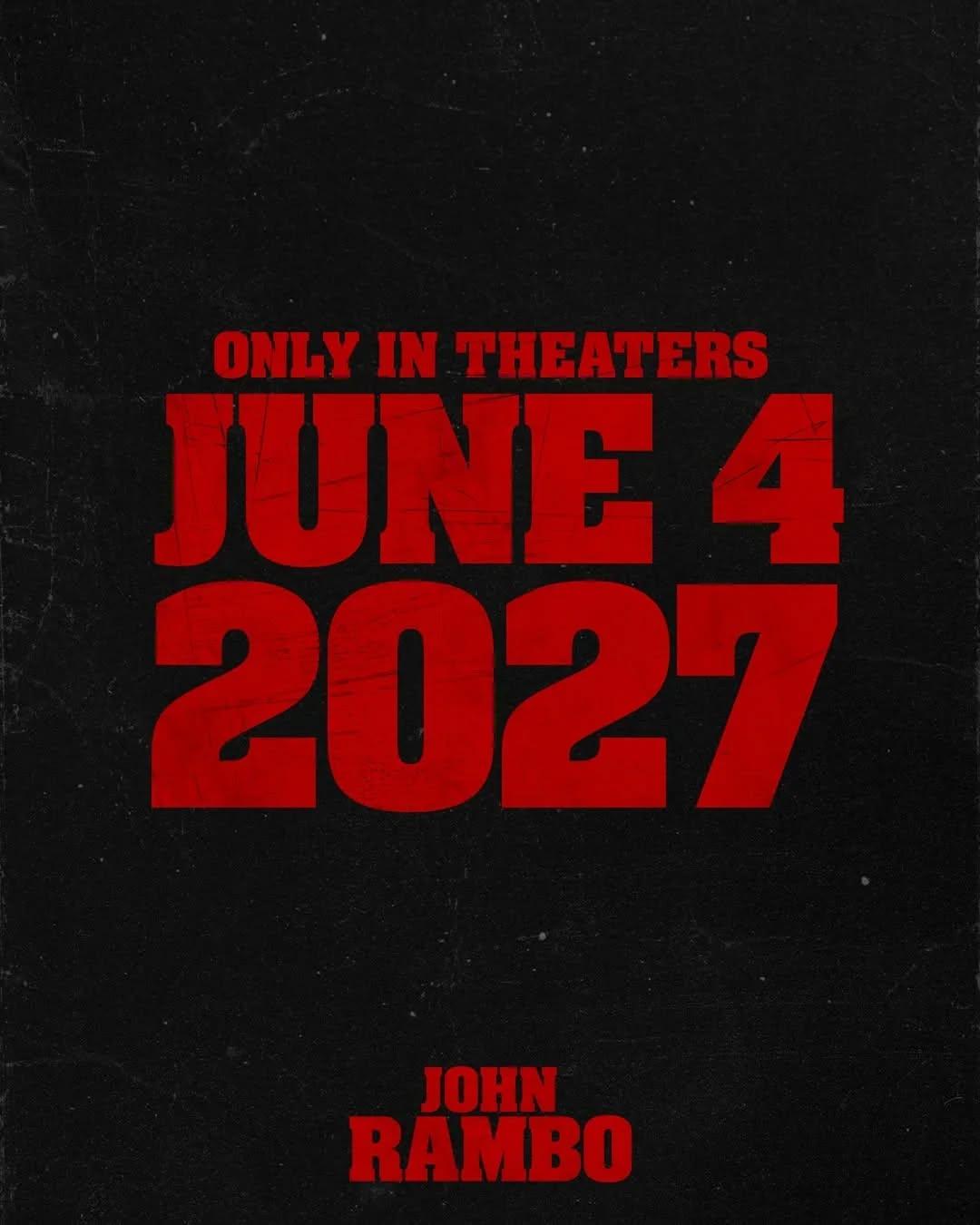 A Lionsgate confirmou a data de estreia de "John Rambo", novo filme prequel (prelúdio) da franquia "First Blood", confirmado para estrear no dia 4 de junho de 2027.O longa explorará a juventude do personagem antes dos eventos clássicos de "Rambo: Programado para Matar" (1982) e será estrelado pelo ator Noah Centineo, com Sylvester Stallone na produção executiva.Quem assume a cadeira da direção é o finlandês Jalmari Helander, enquanto o roteiro é assinado pela dupla Rory Haines e Sohrabi Noshirvani.•••#johnrambo #noahcentineo #filmesdeação #sylvesterstallone #jalmarihelander