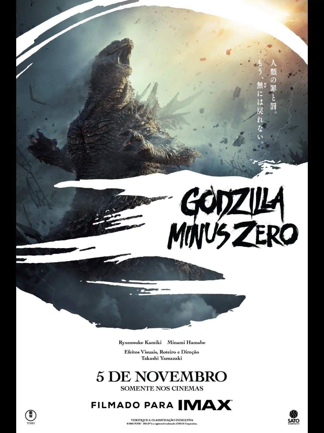 A Toho Studios divulgou o pôster oficial de "Godzilla Minus Zero", sequência direta do aclamado "Godzilla Minus One" (2023), vencedor do Oscar.Sinopse: Ambientado em 1949, dois anos após os eventos turbulentos do filme anterior, a continuação "Minus Zero" acompanha a família Shikishima tentando reconstruir a vida no Japão pós-guerra. No entanto, a tranquilidade é interrompida quando uma inédita e devastadora calamidade emerge do oceano, trazendo o Rei dos Monstros ainda mais poderoso.Desta vez, a trama acompanhará Koichi Shikishima, sobrevivente do primeiro ataque, que retorna à luta para proteger seus entes queridos de uma ameaça que agora tem até a cidade de Nova York como alvo de destruição.Estão de volta a esta continuação nomes como Ryûnosuke Kamiki, Minami Hamabe, Miou Tanaka, Yuki Yamada, Sakura Andō, Munetaka Aoki, Kuranosuke Sasaki e Hidetaka Yoshioka.Tanto o roteiro quanto a direção são de responsabilidade de Takashi Yamazaki, cineasta que também assinou a direção e o roteiro do aclamado Godzilla Minus One e que continua como supervisor de efeitos visuais. Vale lembrar que foi sob sua supervisão que a primeira produção conquistou um Oscar de Melhores Efeitos Visuais na 96ª edição da premiação, realizada em 2024.A estreia nos cinemas do Brasil está agendada para 5 de novembro. A nova história de Godzilla foi filmada para IMAX.•••#godzilla #godzillaminuszero #takashiyamazaki #filmesdeação #kaiju