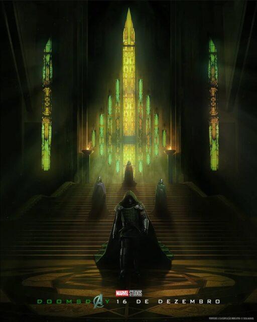 Pôster do filme ,"Vingadores: Doutor Destino" (Avengers: Doomsday), estrelado por Robert Downey Jr. no papel do vilão Victor von Doom (o Doutor Destino).O próximo grande filme de super-heróis da Marvel Studios tem estreia marcada para o dia 17 de dezembro de 2026, somente nos cinemas.•••#vingadores #vingadoresdoutordestino #doutordestino #filmesdeação #superheroi